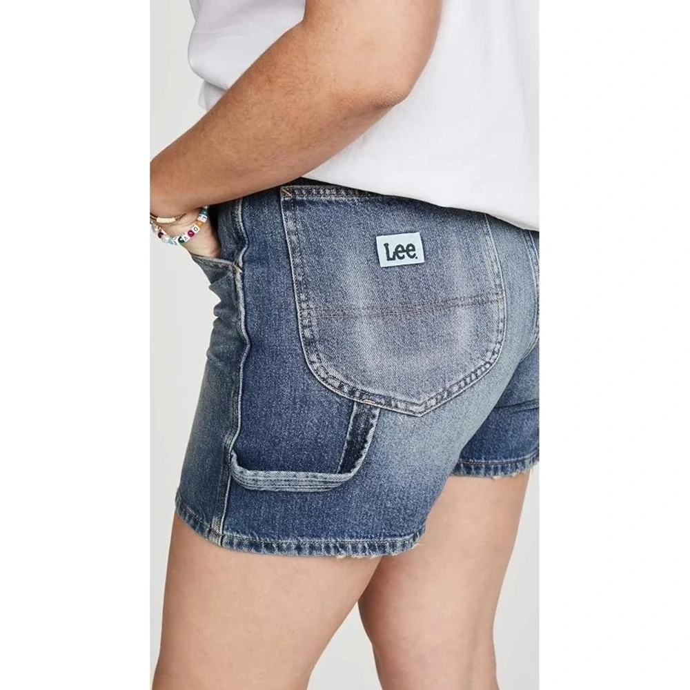 Lee Vintage Modern High Rise Denim Shorts Women 25 Blue NWT